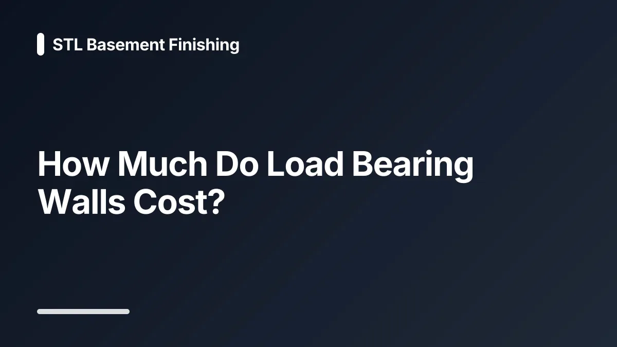 how much do load bearing walls cost