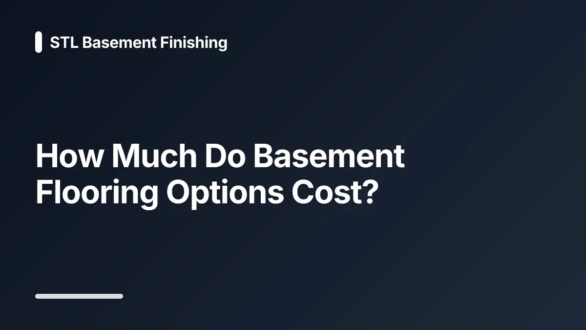 how much does basement flooring cost