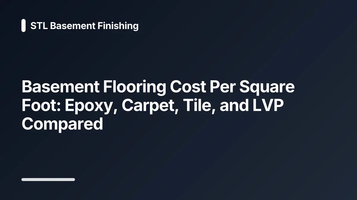 basement flooring cost comparison