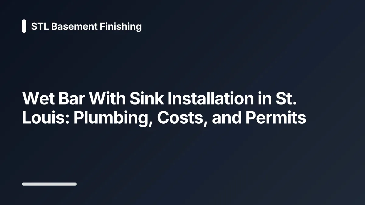 wet bar with sink